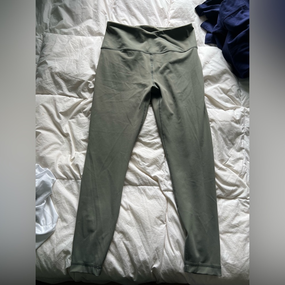 Army green leggings